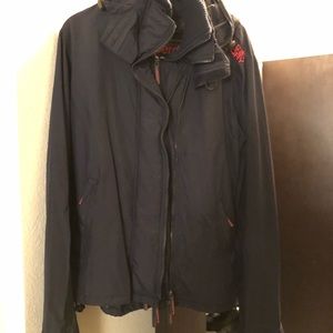 Superdry jacket with hood - Large - Navy